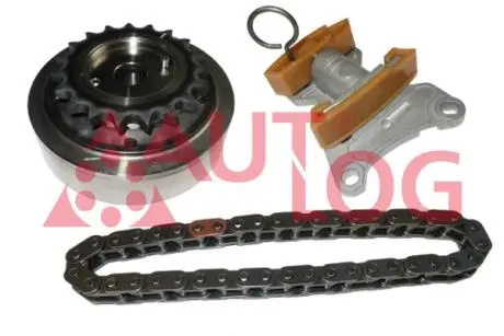 Комплект ГРМ (ланцюг + елементи) AUDI A1, A3, A4 B6, A4 B7, A6 C6, TT, SEAT ALTEA, ALTEA XL, EXEO, EXEO ST, LEON, TOLEDO III, SKODA OCTAVIA II, VW EOS, GOLF PLUS V, GOLF V 2.0/2.0D 07.02-11.17 AUTLOG KT1057