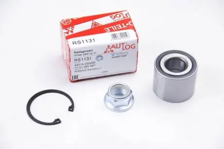 Подшипник ступицы задней. Renault Kangoo 98- (-ABS) AUTLOG RS1131