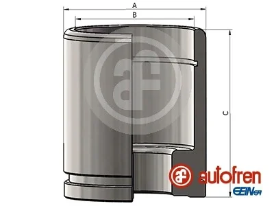 Поршень гальмівного супорта задн (58мм, 64мм) VOLVO FL4, FL6, FORD CARGO 3.6D-6.2D 05.81-03.00 AUTOFREN D025888 (фото 1)