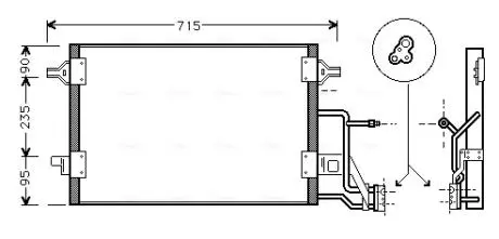 Радиатор кодиционера AVA COOLING AI5173