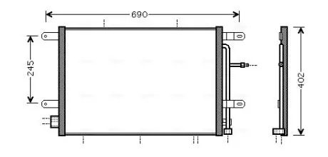 Радіатор кондиціонера AVA COOLING AI5239