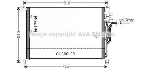 Радиатор кондиционера AVA COOLING AI5301 (фото 1)