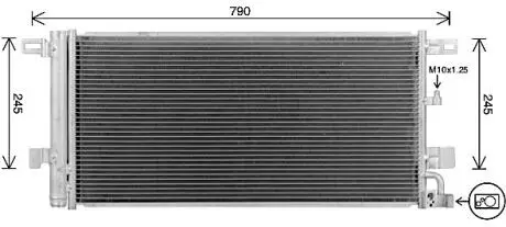 Радиатор кодиционера AVA COOLING AI5439D