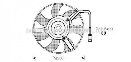 Вентилятор радиатора VW (выр-во AVA) AVA COOLING AI7504