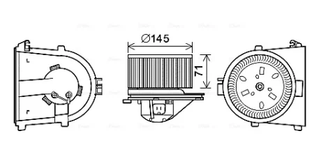 Вентилятор салону VAG (AVA) AVA COOLING AI8376