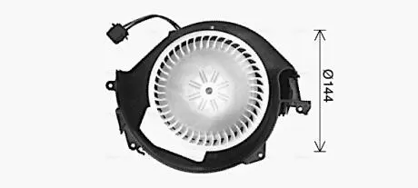 Вентилятор отопителя салона Audi A6 (C6) (04-) AVA AVA COOLING AI8452