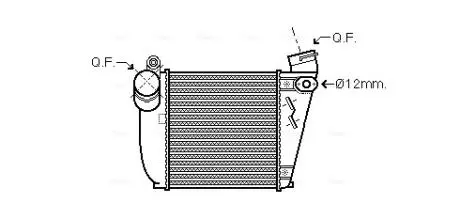 Охладитель наддувочного воздуха AVA COOLING AIA4354