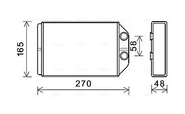 Радиатор отопителя салона Audi A6 01>05 AVA AVA COOLING AIA6393