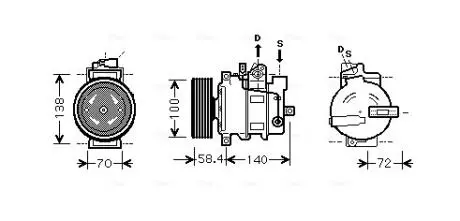 Компрессор AVA COOLING AIAK262