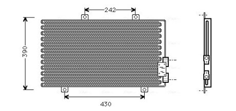 Радіатор кондиціонера AVA COOLING AL5063