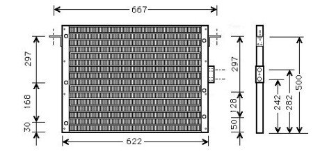 Радіатор кондиціонера AVA COOLING AU5075