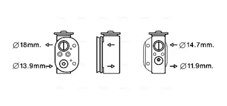 Клапан розширювання AVA COOLING BW1497