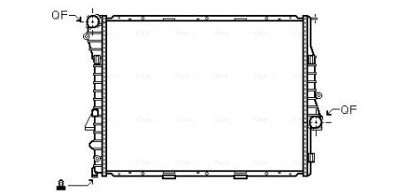Радіатор, охолодження двигуна AVA COOLING BW2274