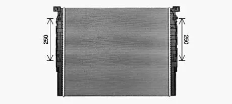 Радіатор, Система охолодження двигуна AVA COOLING BW2620