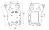 Радиатор масляный BMW 3 F30 (12-), 5 F10 (10-), 7 F01 (09-), X3 F25 (11-), X5 F1 AVA COOLING BW3627 (фото 1)
