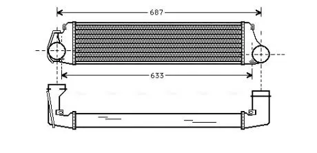 Интеркуллер AVA COOLING BW4207