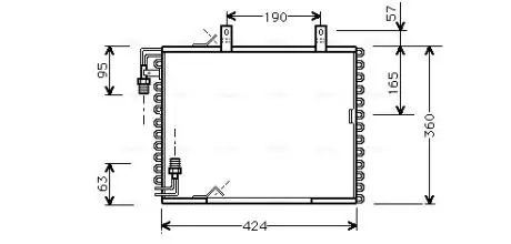 Радіатор кондиціонера AVA COOLING BW5147