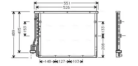 Радиатор кодиционера AVA COOLING BW5148