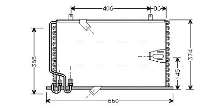 Радіатор кондиціонера AVA COOLING BW5184