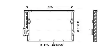 Радіатор кондиціонера AVA COOLING BW5191