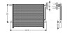 Конденсор кондиционера BMW 3 E46/E83 98-05 (выр-во AVA) AVA COOLING BW5203 (фото 1)