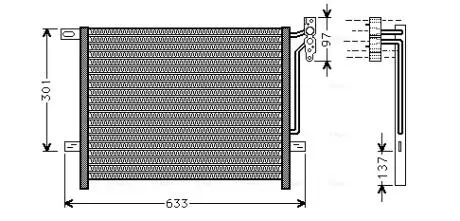 Радіатор кондиціонера AVA COOLING BW5397
