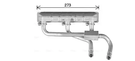 Радіатор обігрівача салону BMW X5 E70, F15 (07-18) X6 E71, F16 (08-19) AVA AVA COOLING BW6600