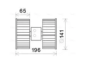 Моторчик пічки BMW 3 (E36) 1.6-3.2 90-00 M43/M41/M51/M44/M42/M50 AVA COOLING BW8475