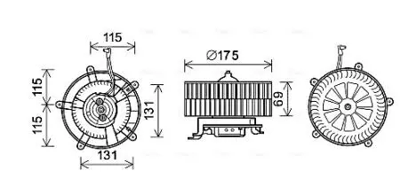 Компрессор салона AVA COOLING BW8478
