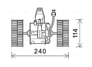 Вентилятор отопителя салона AVA AVA COOLING BW8491