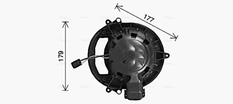 Вентилятор отопителя салона BMW 3F30 4F32 1F20 1F21 AVA COOLING BW8611