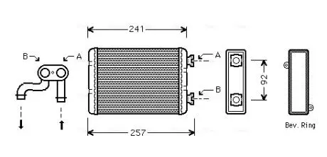 Автозапчасть AVA COOLING BWA6257