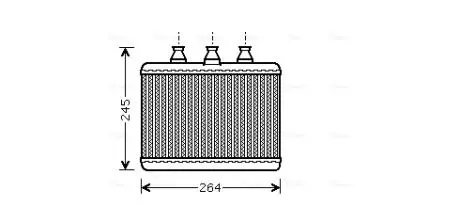 Радиатор отопителя салона BMW 7E65 7E66 AVA COOLING BWA6271