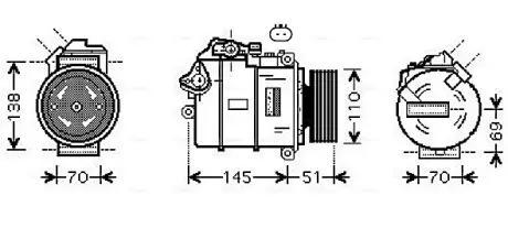 Компресор кондиціонера AVA COOLING BWAK384