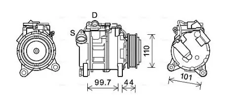 Компрессор AVA COOLING BWAK493