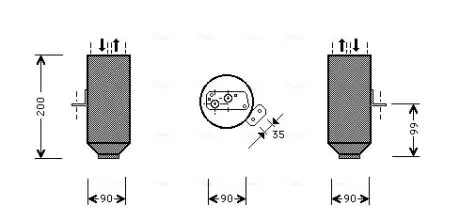 Осушитель кондиционера AVA COOLING BWD217