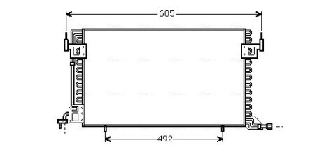 Радіатор кондиціонера AVA COOLING CN5100