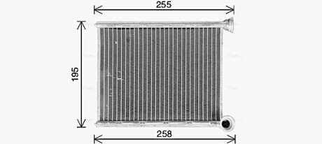 Радіатор обігрівача салону AVA AVA COOLING CN6333