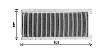 Радіатор обігрівача салону PSA Jumpy Expert 16>, C4 Picasso 13>, 5008 16> AVA AVA COOLING CN6339