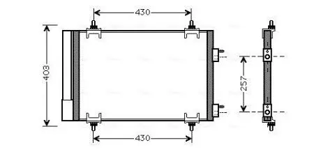 Радиатор кондиционера AVA AVA COOLING CNA5230D