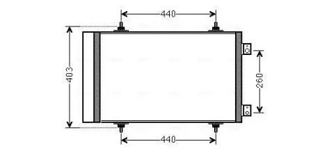 Радиатор кондиционера AVA AVA COOLING CNA5263D