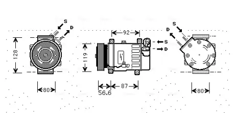 Компресор кондиціонера AVA COOLING CNAK238