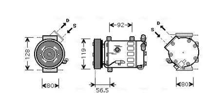 Автозапчасть AVA COOLING CNAK242