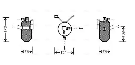 Осушувач кондиціонера AVA COOLING CND184