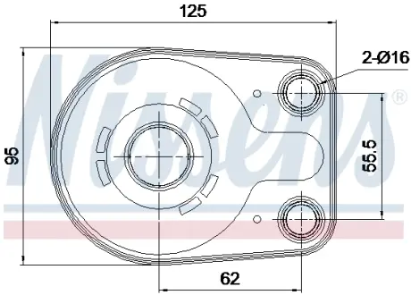 AVA CHRYSLER Оливний радіатор (без корпуса) Voyager IV 2.5/2.8CRD 00-, Jeep Cherokee AVA COOLING CR3150
