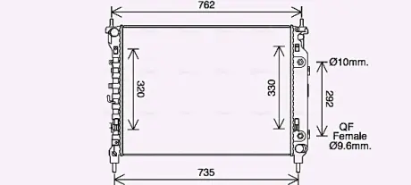 Автозапчасть AVA COOLING CT2067