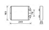 Радіатор обігрівача DACIA LODGY (2012) 1.6(AVA) AVA COOLING DAA6014 (фото 1)