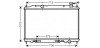 Радіатор, охолодження двигуна AVA COOLING DN2295 (фото 1)