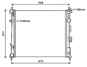 Автозапчасть AVA COOLING DN2407