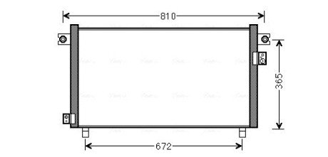 Радіатор кондиціонера AVA COOLING DN5330